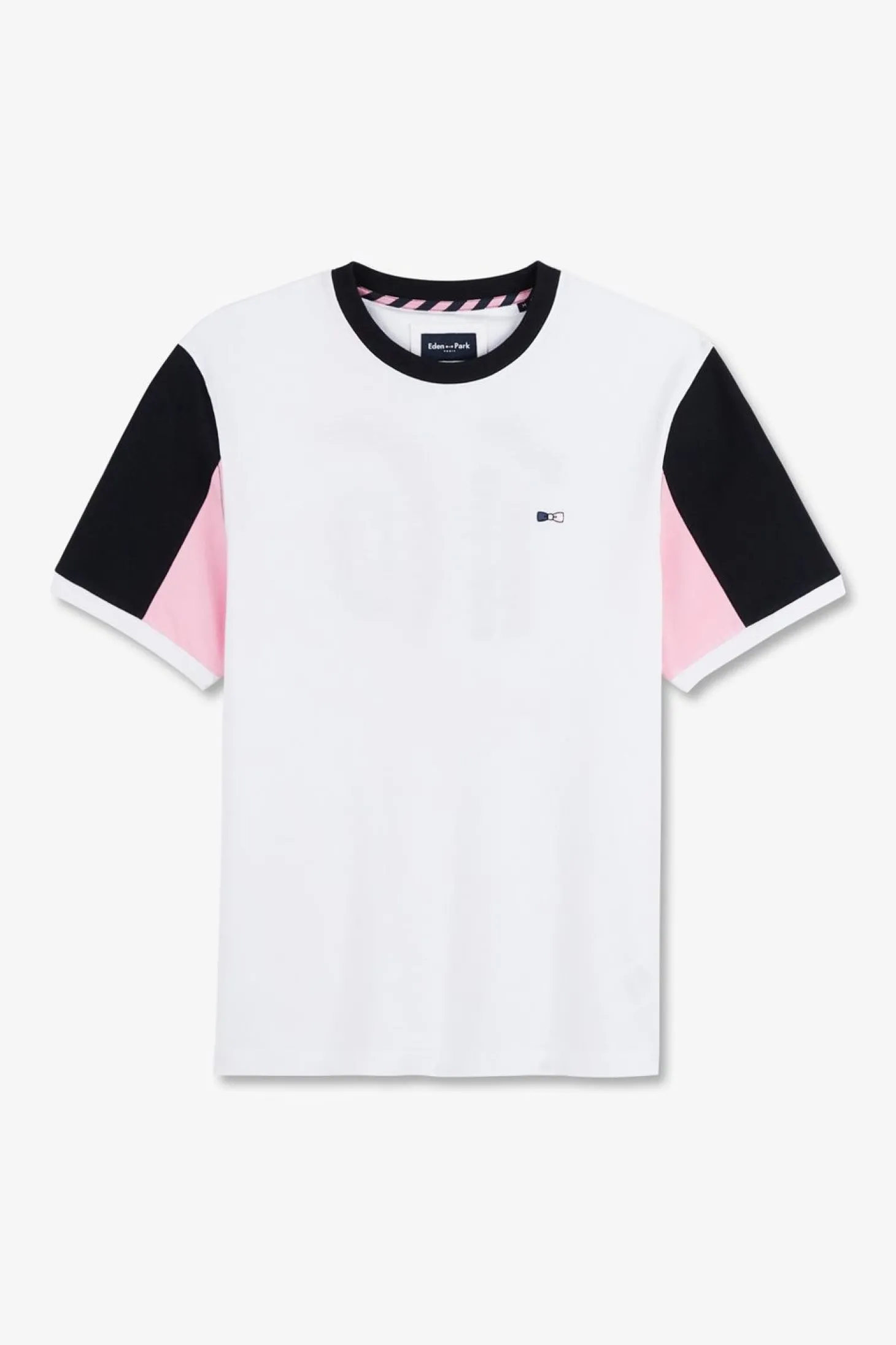 T-Shirt Manches Courtes Blanc En Coton Broderie Numero 10