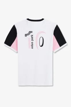T-Shirt Manches Courtes Blanc En Coton Broderie Numero 10