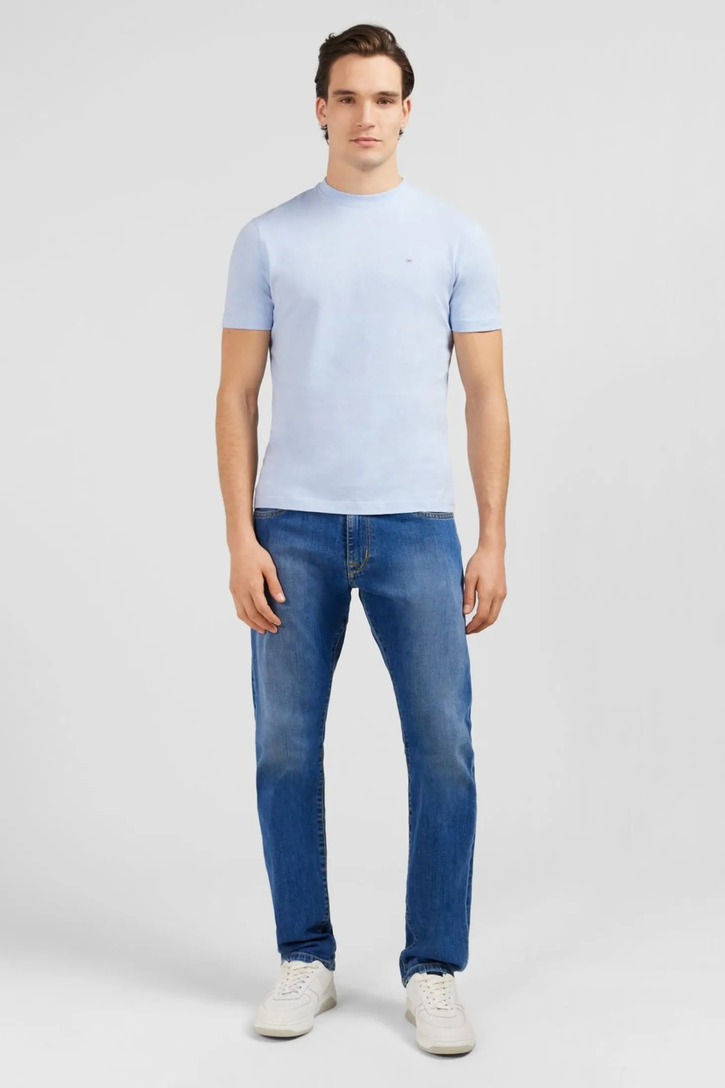 T-Shirt Manches Courtes Bleu Clair