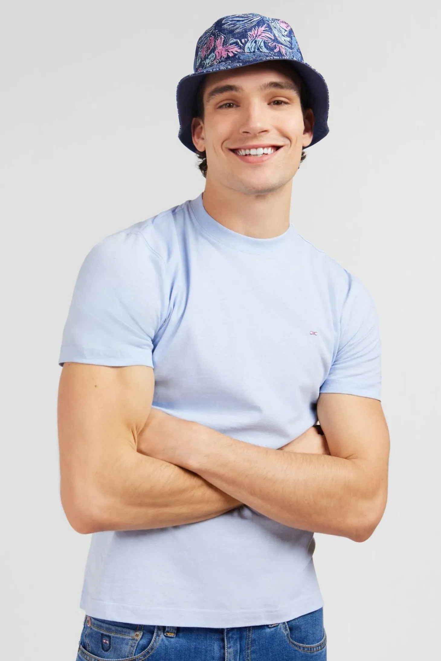 T-Shirt Manches Courtes Bleu Clair