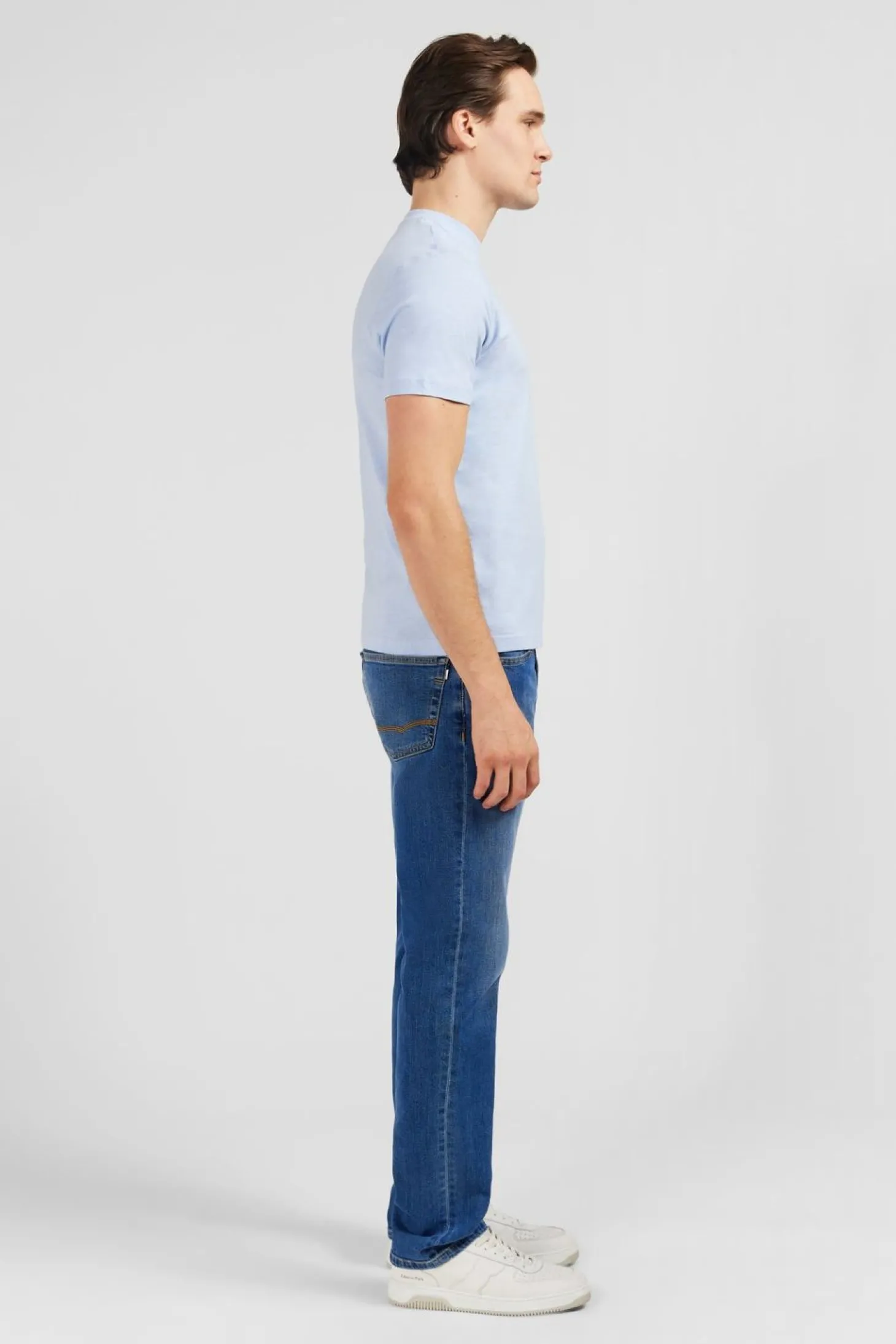 T-Shirt Manches Courtes Bleu Clair