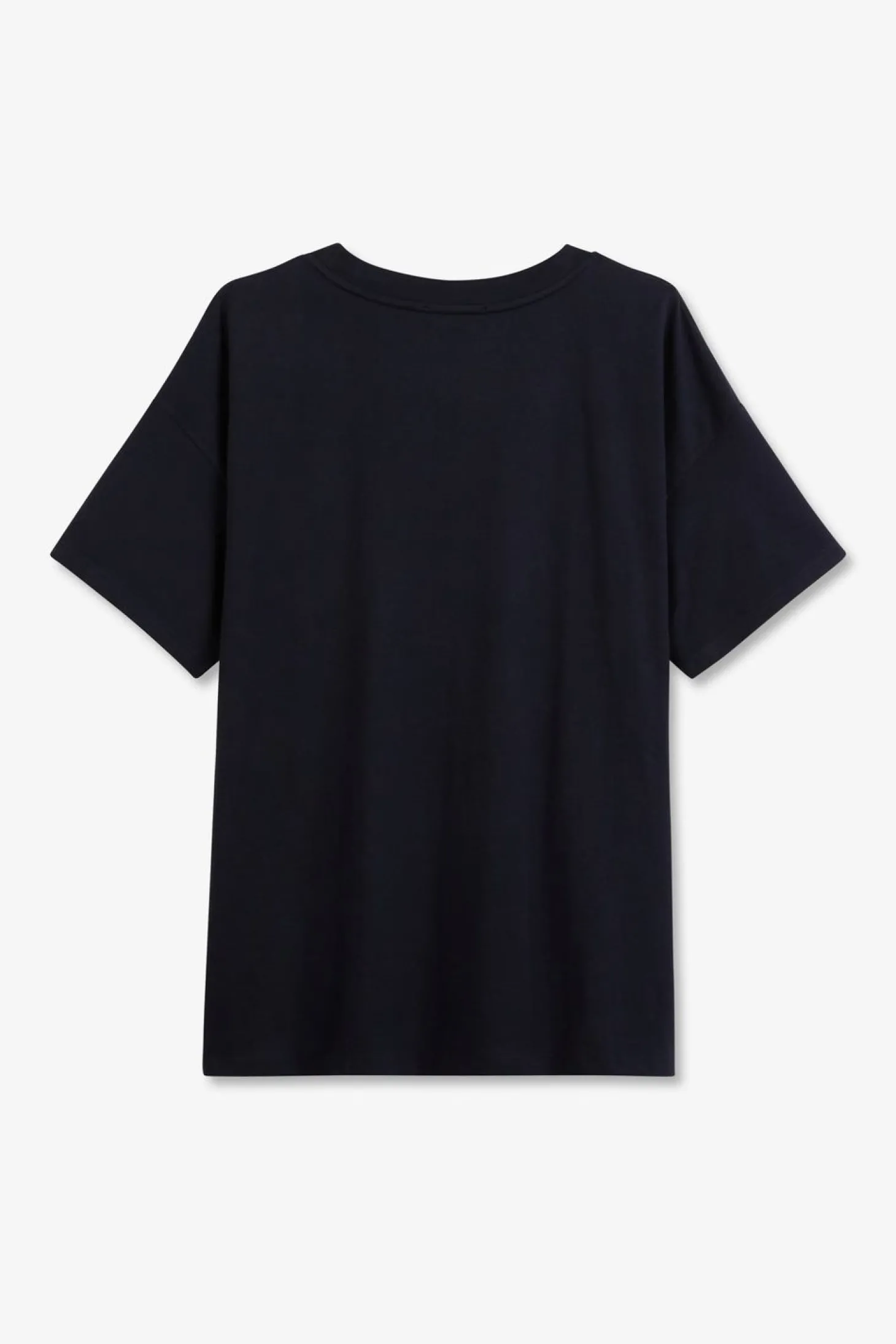 T-Shirt Manches Courtes Bleu Marine Uni