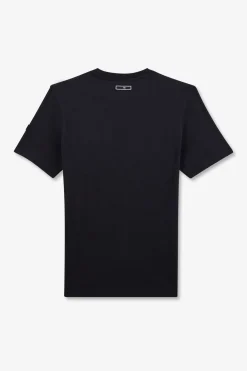 T-Shirt Manches Courtes Bleu Marine Imprime Eden Park