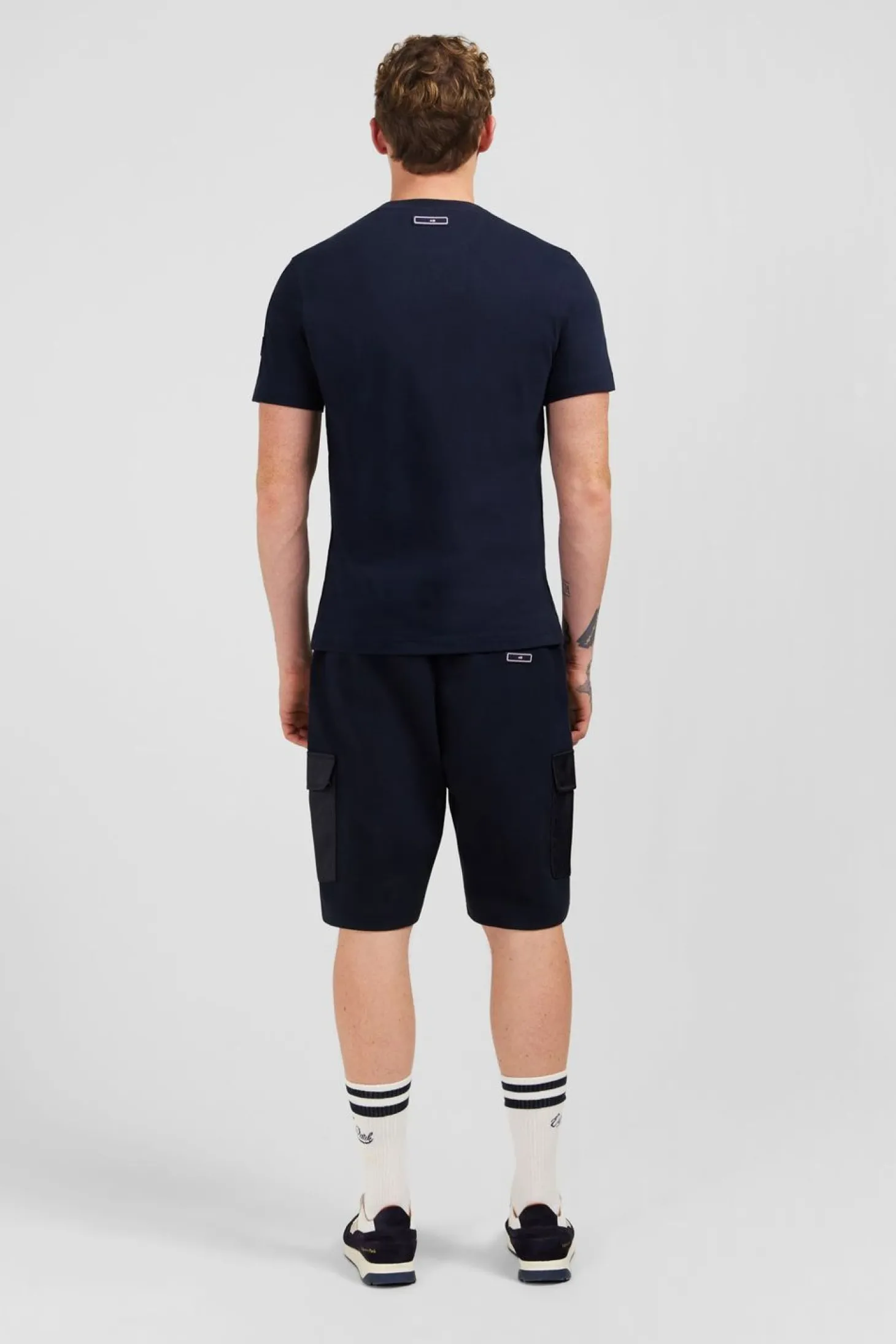 T-Shirt Manches Courtes Bleu Marine Imprime Eden Park
