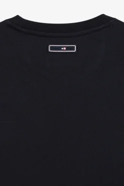 T-Shirt Manches Courtes Bleu Marine Imprime Eden Park