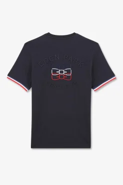 T-Shirt Manches Courtes Bleu Marine Avec Logo Reliefe