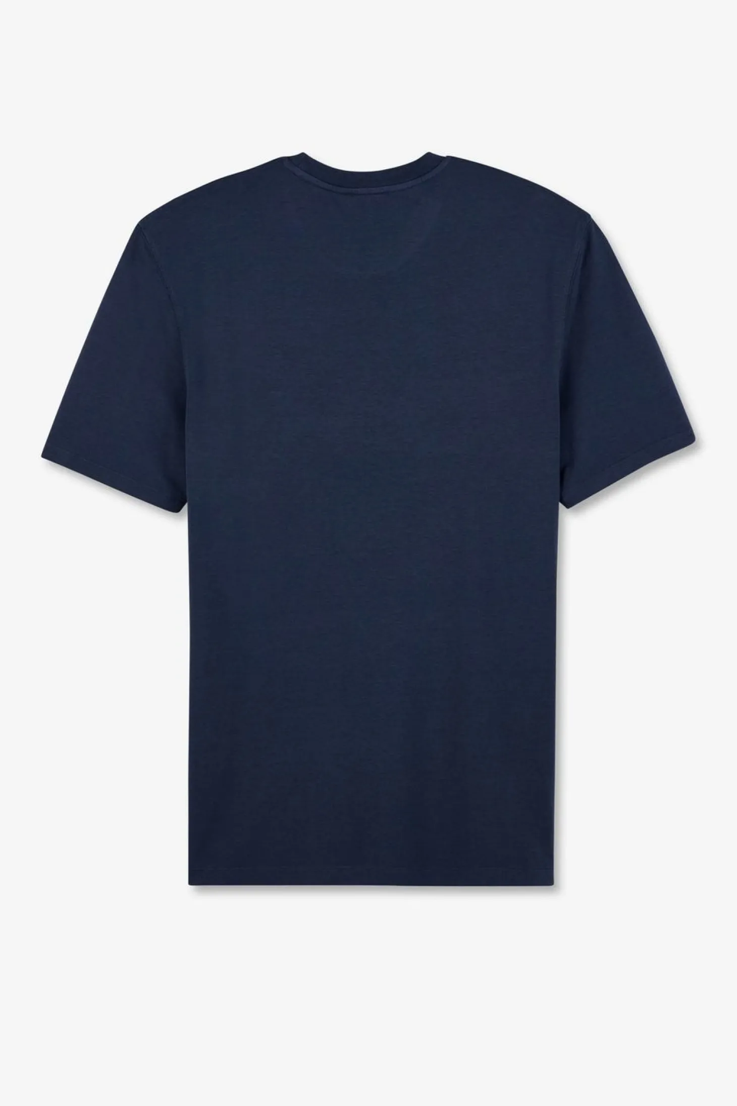 T-Shirt Manches Courtes Bleu Uni
