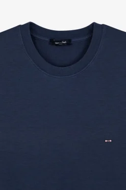 T-Shirt Manches Courtes Bleu Uni
