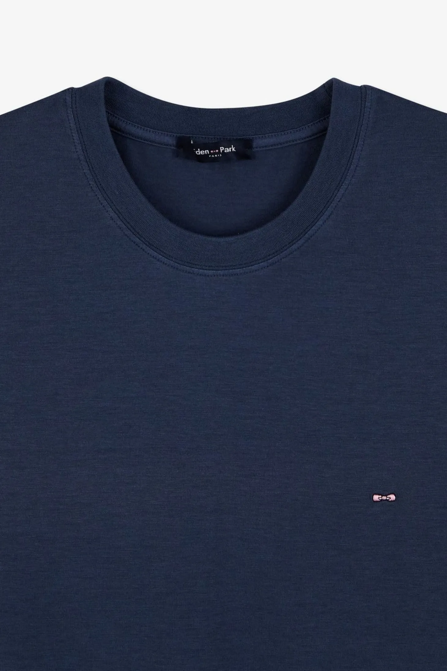 T-Shirt Manches Courtes Bleu Uni