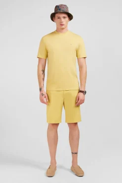 T-Shirt Manches Courtes Jaune Uni