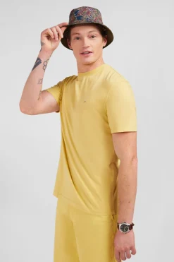 T-Shirt Manches Courtes Jaune Uni
