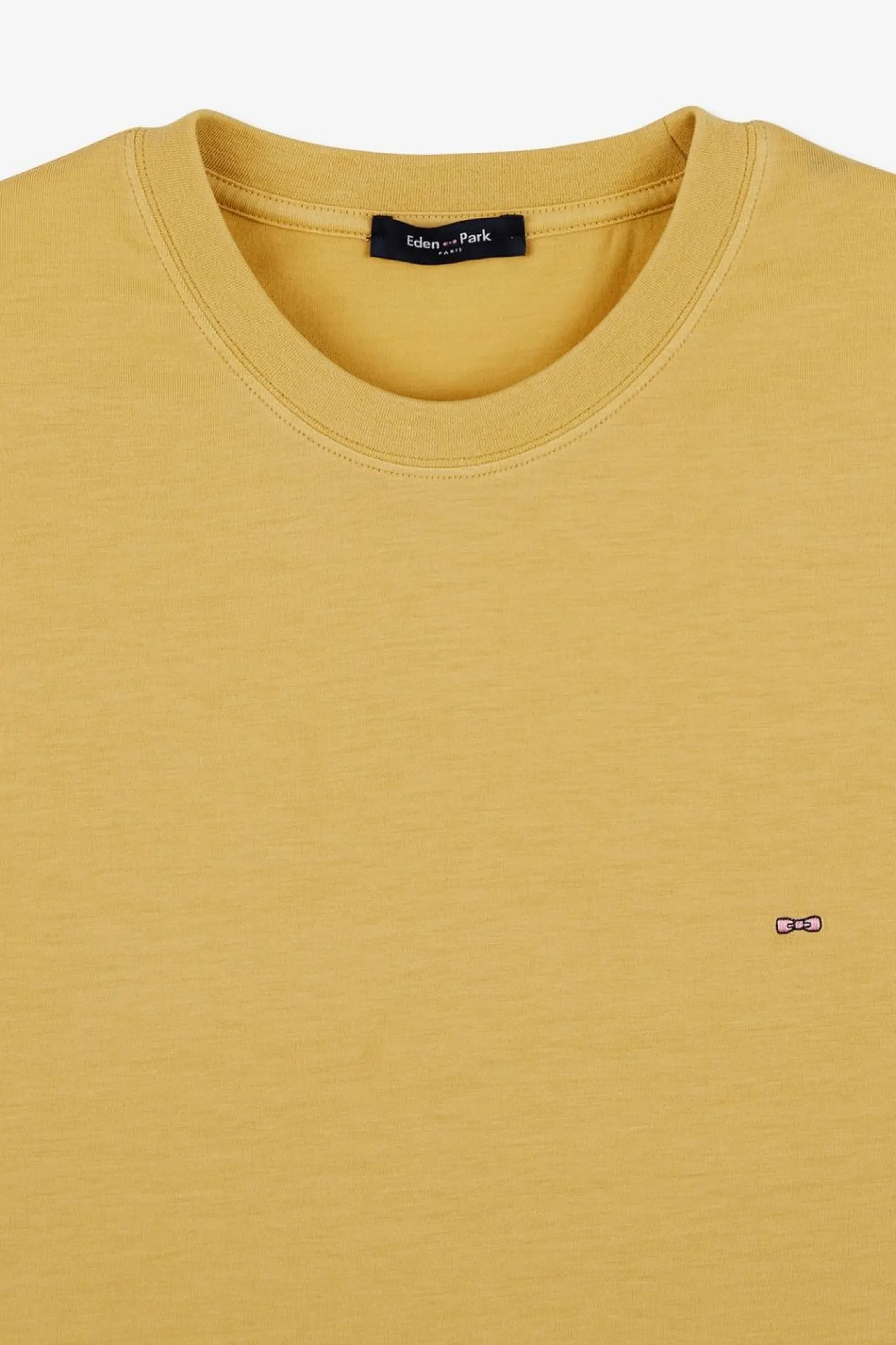 T-Shirt Manches Courtes Jaune Uni