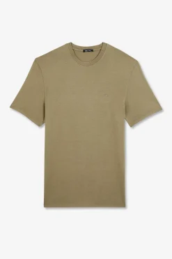 T-Shirt Manches Courtes Kaki Uni