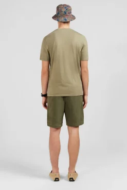 T-Shirt Manches Courtes Kaki Uni