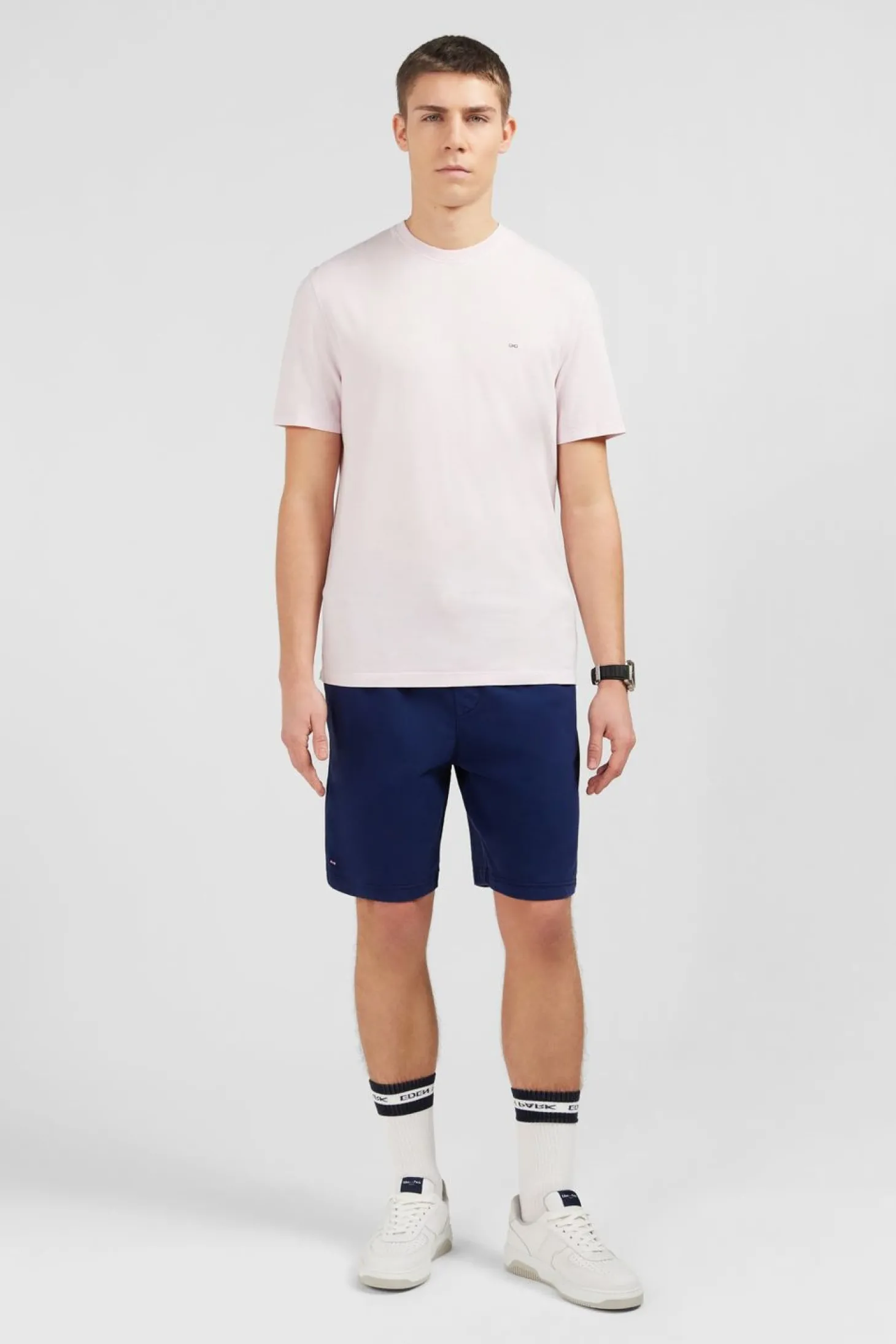 T-Shirt Manches Courtes Rose Uni