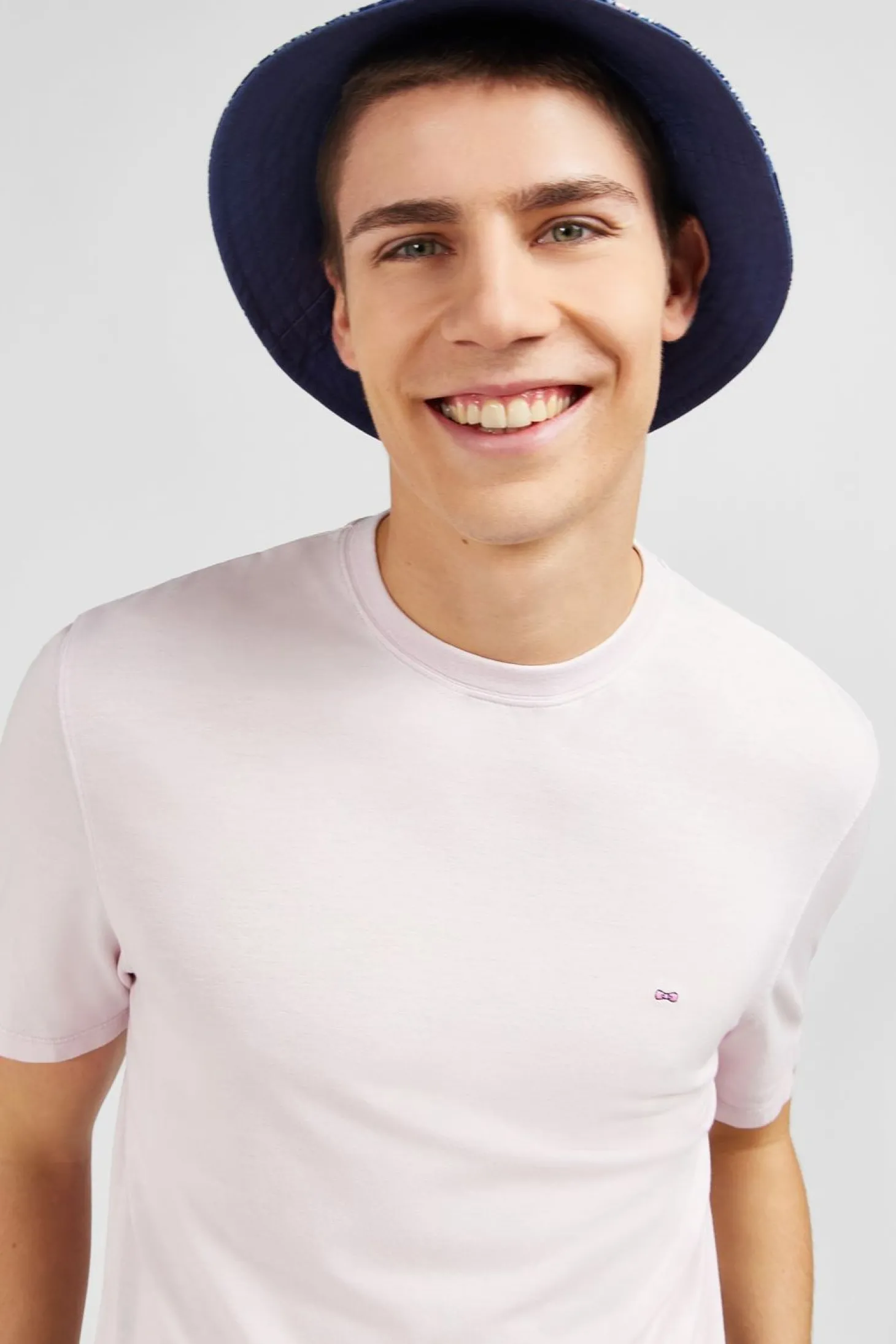 T-Shirt Manches Courtes Rose Uni