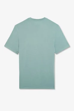 T-Shirt Manches Courtes Vert Uni