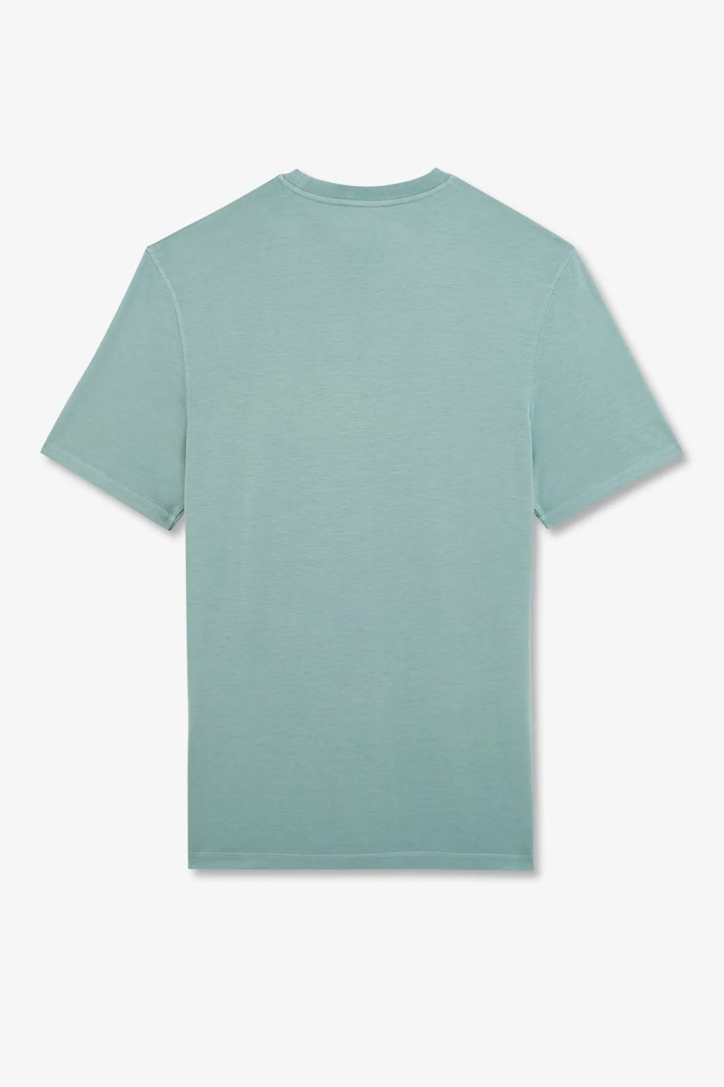 T-Shirt Manches Courtes Vert Uni