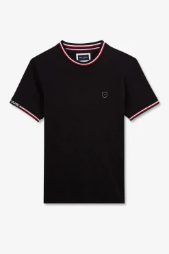 T-Shirt Noir A Manches Courtes