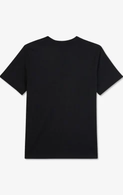 T-Shirt Noir Col Rond A Manches Courtes