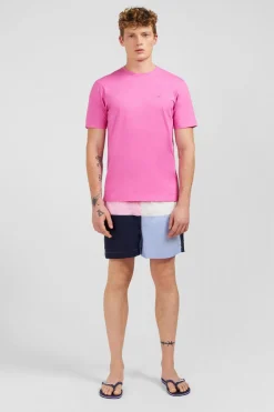 T-Shirt Rose A Manches Courtes