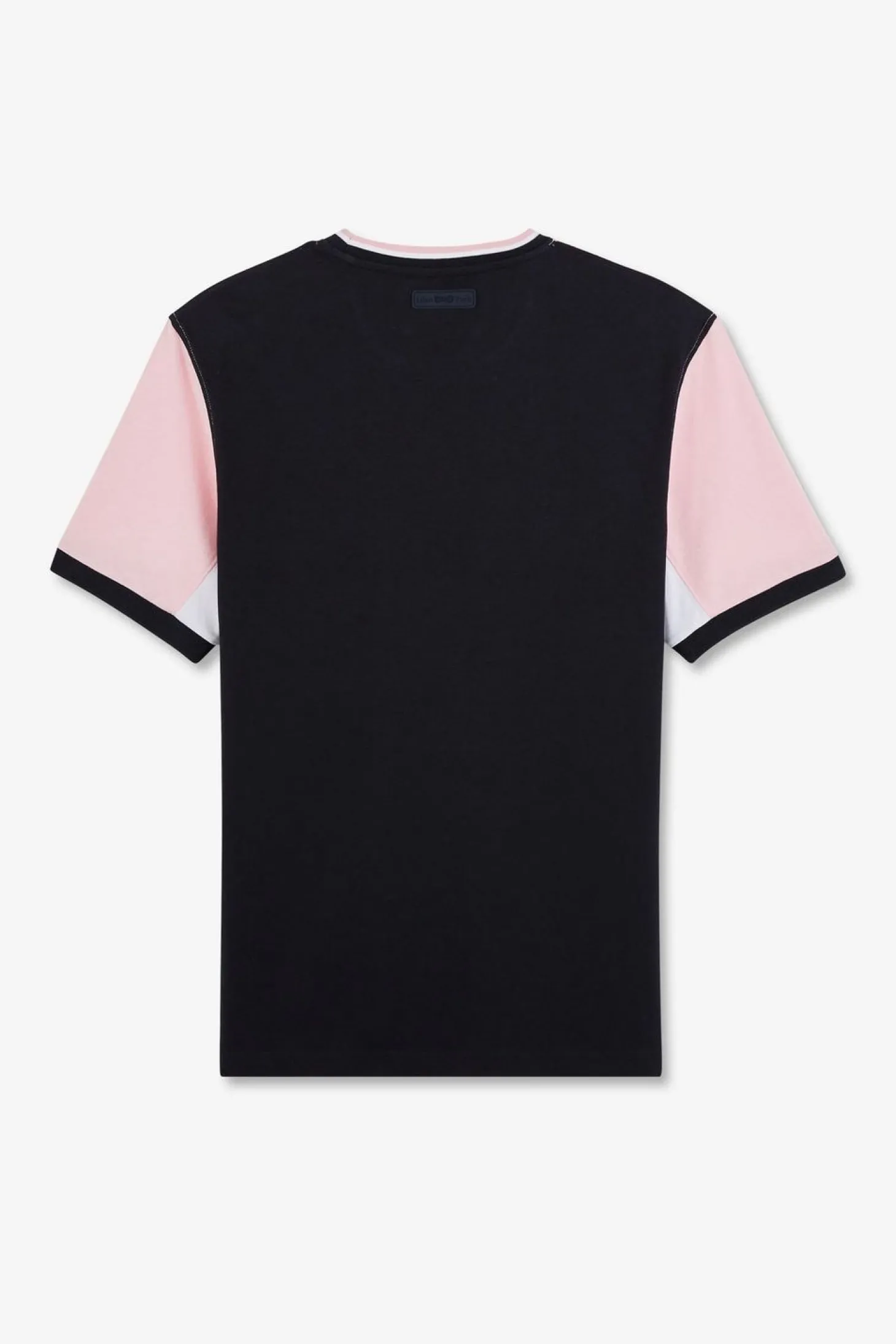 T-Shirt Rose Colorblock A Manches Courtes