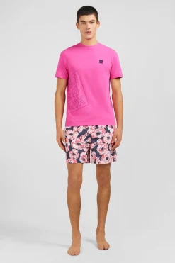 T-Shirt Rose Imprime Eden Park