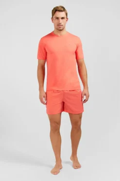 T-Shirt Rose Saumon A Manches Courtes