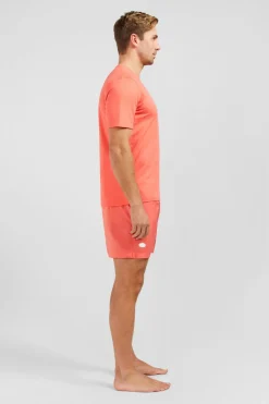 T-Shirt Rose Saumon A Manches Courtes