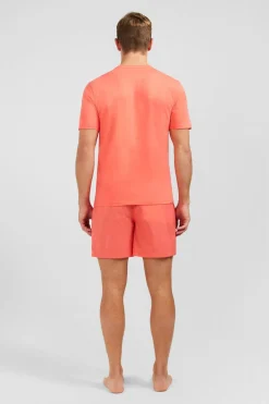 T-Shirt Rose Saumon A Manches Courtes