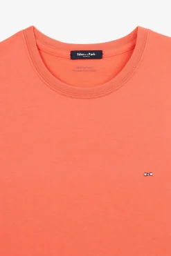 T-Shirt Rose Saumon A Manches Courtes