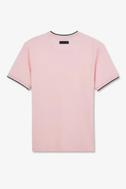 T-Shirt Rose Uni A Manches Courtes