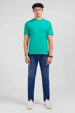 T-Shirt Vert A Manches Courtes