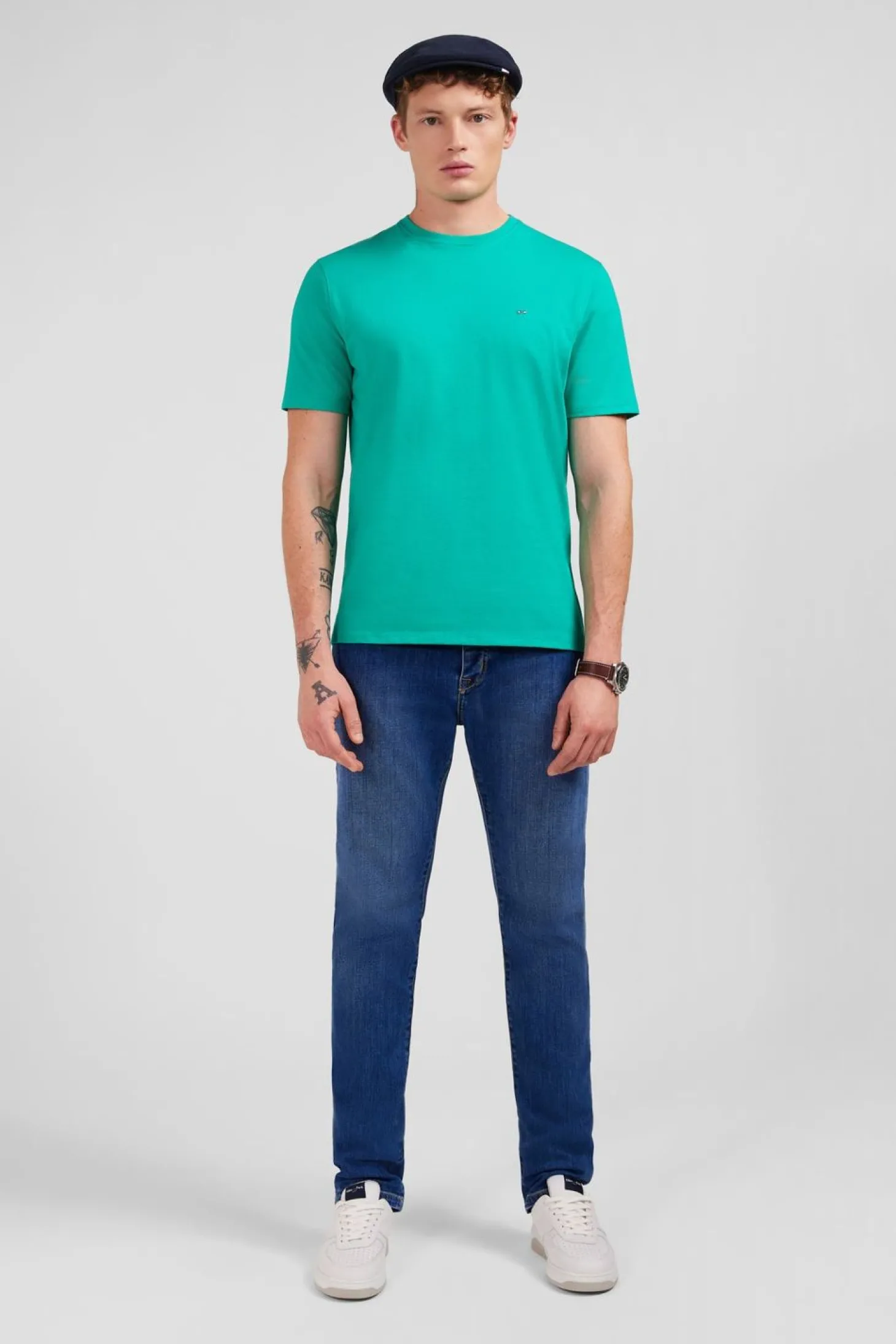 T-Shirt Vert A Manches Courtes