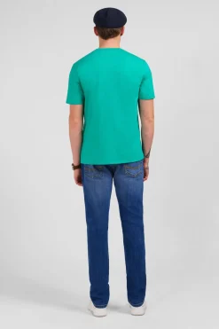 T-Shirt Vert A Manches Courtes